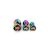 Kolík anální multicolor Heart plug