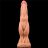 Votrelec, dvojvrstvové silikónové dildo, dĺžka 24cm