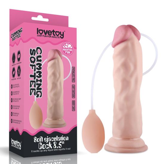 Striekací penis, penis s balónikom, dĺžka 21,5 cm, Lovetoy