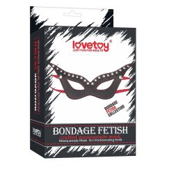 Bondage Fetish Masquerade Mask čierna s cvokmi