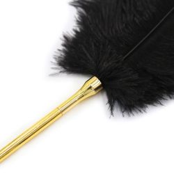 Dráždidlo páperové Soft Feather Tickler Pštrosie, čierne