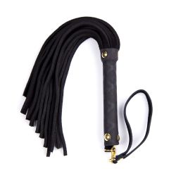 Důtky Sexys Bondage Gold Flogger, černá, 27 cm